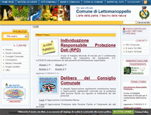 Tablet Screenshot of comune.lettomanoppello.pe.it